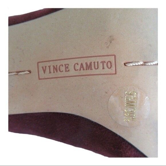 Vince Camuto Barsha Lace Up Suede Heels - Picture 7 of 7